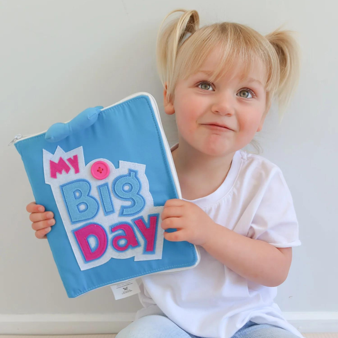 Fabric Activity Book - My Big Day - Blue Cover