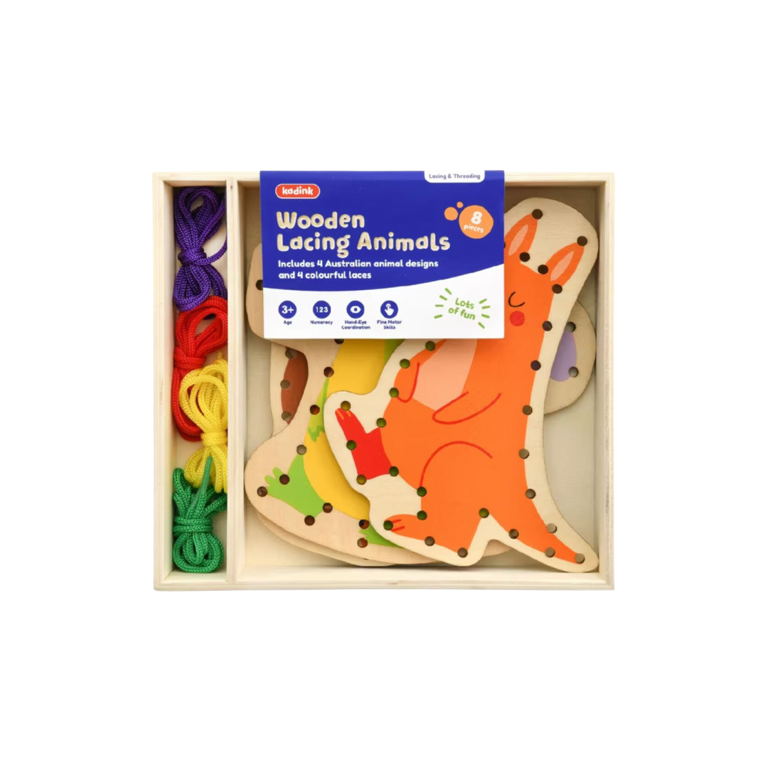 Wooden Lacing Animals – Spoonful of Sensory