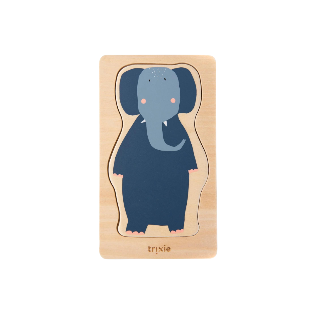 Wooden 4-Layer Animal Puzzle